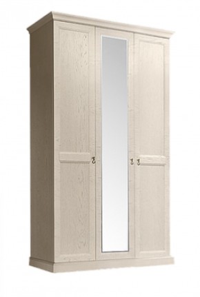 Шкаф 3-х дверный (с зеркалом) для платья и белья Венеция дуб седан (ВНШ1/3) в Южноуральске - yuzhnouralsk.ok-mebel.com | фото