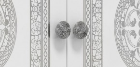 Шкаф 4-х дверный с зеркалами (12.244) Грация (белый/серебро) в Южноуральске - yuzhnouralsk.ok-mebel.com | фото 2
