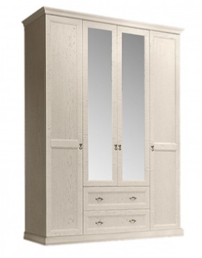 Шкаф 4-х дверный (с зеркалами) для платья и белья с выдвижными ящиками Венеция дуб седан (ВНШ1/41) в Южноуральске - yuzhnouralsk.ok-mebel.com | фото 1
