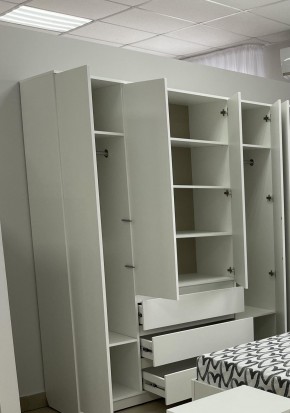 Шкаф 4-ств. с 3 ящиками "Бьянко" в Южноуральске - yuzhnouralsk.ok-mebel.com | фото 2