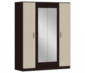 Шкаф 4х дверный с зеркалами Уют СБ-2750/1.Н (Венге/Паллада) в Южноуральске - yuzhnouralsk.ok-mebel.com | фото