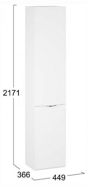 Шкаф для белья Глосс СМ-319.07.011 в Южноуральске - yuzhnouralsk.ok-mebel.com | фото 4