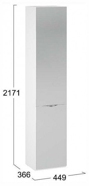 Шкаф для белья Глосс СМ-319.07.012 в Южноуральске - yuzhnouralsk.ok-mebel.com | фото 4