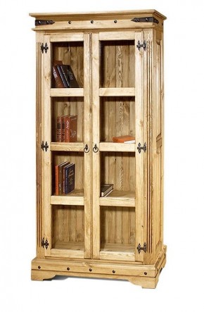Шкаф книжный "Викинг 03" массив в Южноуральске - yuzhnouralsk.ok-mebel.com | фото 2