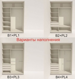 Шкаф-купе 1400 серии SOFT D6+D4+B2+PL2 (2 ящика+1штанга+1 полка) профиль «Капучино» в Южноуральске - yuzhnouralsk.ok-mebel.com | фото 7