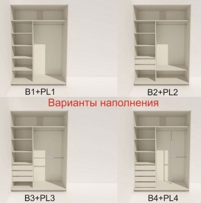 Шкаф-купе 1400 серии SOFT D8+D2+B2+PL4 (2 ящика+F обр.штанга) профиль «Графит» в Южноуральске - yuzhnouralsk.ok-mebel.com | фото 6