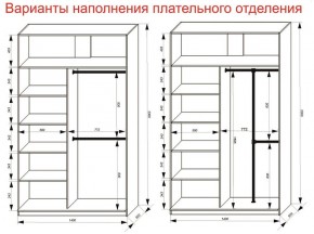 Шкаф-купе 1400 серии SOFT D8+D2+B2+PL4 (2 ящика+F обр.штанга) профиль «Графит» в Южноуральске - yuzhnouralsk.ok-mebel.com | фото 7