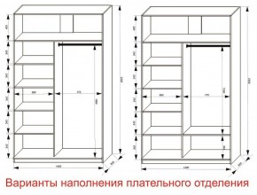 Шкаф-купе 1400 серии SOFT D8+D2+B2+PL4 (2 ящика+F обр.штанга) профиль «Графит» в Южноуральске - yuzhnouralsk.ok-mebel.com | фото 8