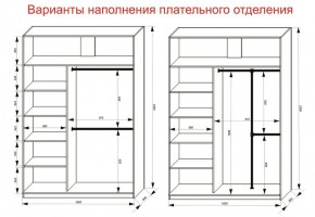 Шкаф-купе 1600 серии SOFT D1+D3+B2+PL1 (2 ящика+1штанга) профиль «Графит» в Южноуральске - yuzhnouralsk.ok-mebel.com | фото 7