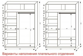 Шкаф-купе 1600 серии SOFT D6+D4+B2+PL2 (2 ящика+1штанга+1 полка) профиль «Капучино» в Южноуральске - yuzhnouralsk.ok-mebel.com | фото 8