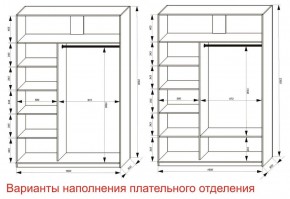 Шкаф-купе 1600 серии SOFT D6+D6+B2+PL3 (2 ящика+2штанги) профиль «Капучино» в Южноуральске - yuzhnouralsk.ok-mebel.com | фото 8