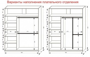 Шкаф-купе 1800 серии SOFT D6+D6+B2+PL3 (2 ящика+2штанги) профиль «Капучино» в Южноуральске - yuzhnouralsk.ok-mebel.com | фото 8