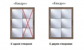 Шкаф-купе №19 Серия 3 Квадро (1500) Ясень Анкор светлый в Южноуральске - yuzhnouralsk.ok-mebel.com | фото 3