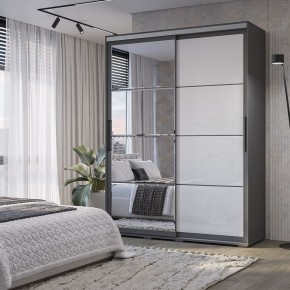 Шкаф-купе Крафт-6 1.6 м ШКК-06 (графит) в Южноуральске - yuzhnouralsk.ok-mebel.com | фото