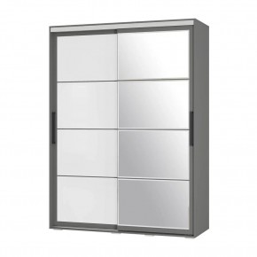 Шкаф-купе Крафт-6 1.6 м ШКК-06 (графит) в Южноуральске - yuzhnouralsk.ok-mebel.com | фото 3