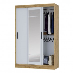 Шкаф-купе Тео ШКК-02 (крафт/белый) в Южноуральске - yuzhnouralsk.ok-mebel.com | фото 3