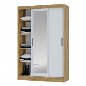 Шкаф-купе Тео ШКК-02 (крафт/белый) в Южноуральске - yuzhnouralsk.ok-mebel.com | фото 4