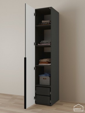 Шкаф Linnea MHR-1-4 2050х400х510 (Графит-М 11.1.25) в Южноуральске - yuzhnouralsk.ok-mebel.com | фото 5