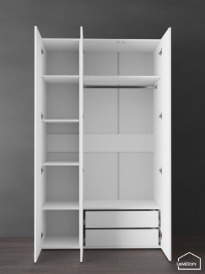 Шкаф Linnea MHR-3PO-2 2050х1200х510 (Белый-М 11.1.2) в Южноуральске - yuzhnouralsk.ok-mebel.com | фото 6