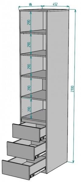 Шкаф Мальта H161 в Южноуральске - yuzhnouralsk.ok-mebel.com | фото 2