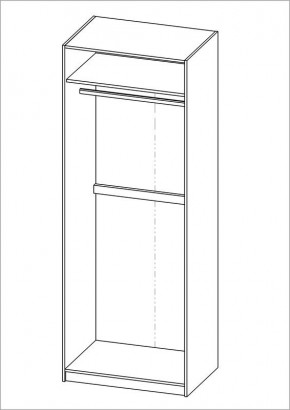 Шкаф ПЕГАС двухдверный, цвет белый в Южноуральске - yuzhnouralsk.ok-mebel.com | фото 3