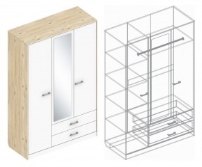Шкаф "Милана" 3-х створчатый с 2 ящиками в Южноуральске - yuzhnouralsk.ok-mebel.com | фото 3