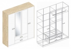 Шкаф "Милана" 4-х створчатый в Южноуральске - yuzhnouralsk.ok-mebel.com | фото 3