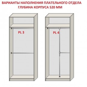 Шкаф распашной серия «ЗЕВС» (PL3/С1/PL2) Серый камень/Небраска натуральный в Южноуральске - yuzhnouralsk.ok-mebel.com | фото 10