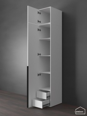 Шкаф с антресолью Linnea MHR-1A-4 2450х400х510 (Белый-М 11.1.2) в Южноуральске - yuzhnouralsk.ok-mebel.com | фото 5