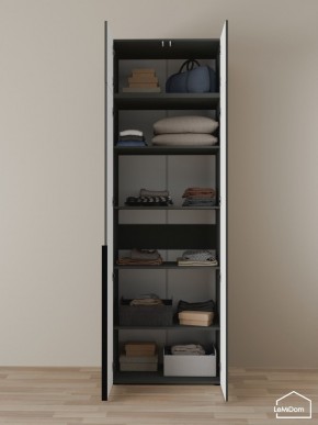 Шкаф с антресолью Linnea MHR-2A-2 2450х800х510 (Графит-М 11.1.25) в Южноуральске - yuzhnouralsk.ok-mebel.com | фото 4