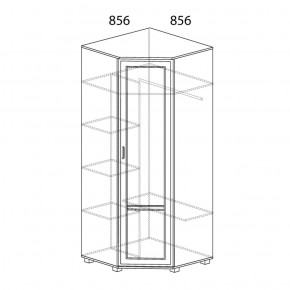 Шкаф угловой №243 Белла в Южноуральске - yuzhnouralsk.ok-mebel.com | фото 2