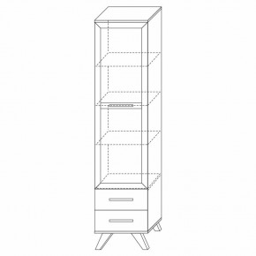 Шкаф-витрина 450 Вега Скандинавия в Южноуральске - yuzhnouralsk.ok-mebel.com | фото 7
