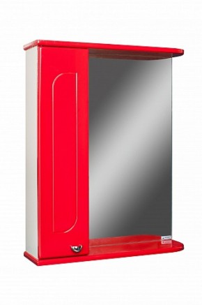 Шкаф-зеркало Радуга Красный 50 левый АЙСБЕРГ (DA1122HZR) в Южноуральске - yuzhnouralsk.ok-mebel.com | фото 1