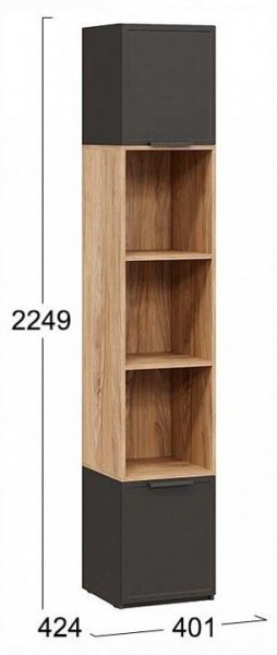 Стеллаж комбинированный Стелла в Южноуральске - yuzhnouralsk.ok-mebel.com | фото 4
