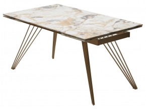Стол ACERRA NEW 160 GLOSS GRAND JADE SOLID CERAMIC/ каркас цвета шампань, ®DISAUR в Южноуральске - yuzhnouralsk.ok-mebel.com | фото 14
