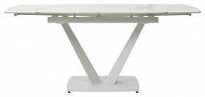 Стол ALATRI 120 GLOSS STATUARIO WHITE SOLID CERAMIC / WHITE, ®DISAUR в Южноуральске - yuzhnouralsk.ok-mebel.com | фото 4