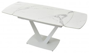 Стол ALATRI 120 GLOSS STATUARIO WHITE SOLID CERAMIC / WHITE, ®DISAUR в Южноуральске - yuzhnouralsk.ok-mebel.com | фото 6