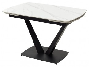 Стол ALATRI 120 MATT WHITE MARBLE SOLID CERAMIC / BLACK, ®DISAUR в Южноуральске - yuzhnouralsk.ok-mebel.com | фото 7