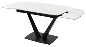 Стол ALATRI 120 MATT WHITE MARBLE SOLID CERAMIC / BLACK, ®DISAUR в Южноуральске - yuzhnouralsk.ok-mebel.com | фото 9