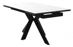 Стол BELLUNO 160 MARBLES KL-99 Белый мрамор матовый, итальянская керамика/ черный каркас, ®DISAUR в Южноуральске - yuzhnouralsk.ok-mebel.com | фото 2