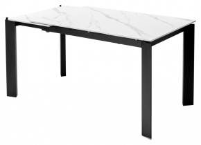 Стол CORNER 120 MATT WHITE MARBLE SOLID CERAMIC / BLACK, ®DISAUR в Южноуральске - yuzhnouralsk.ok-mebel.com | фото 4