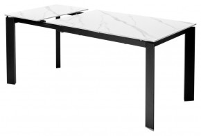 Стол CORNER 120 MATT WHITE MARBLE SOLID CERAMIC / BLACK, ®DISAUR в Южноуральске - yuzhnouralsk.ok-mebel.com | фото 5