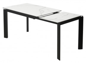 Стол CORNER 120 MATTE STATUARIO Белый мрамор матовый керамика, стекло/ черный каркас, ®DISAUR в Южноуральске - yuzhnouralsk.ok-mebel.com | фото 4
