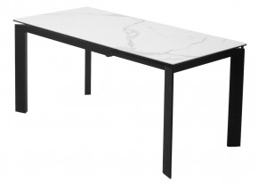 Стол CORNER 120 MATTE STATUARIO Белый мрамор матовый керамика, стекло/ черный каркас, ®DISAUR в Южноуральске - yuzhnouralsk.ok-mebel.com | фото 6