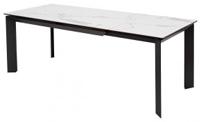 Стол CREMONA 140 MATTE STATUARIO Белый мрамор матовый, керамика/ черный каркас, ®DISAUR в Южноуральске - yuzhnouralsk.ok-mebel.com | фото 5