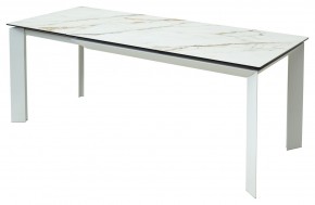 Стол CREMONA 160 KL-188 Контрастный мрамор / белый каркас, ®DISAUR в Южноуральске - yuzhnouralsk.ok-mebel.com | фото 3