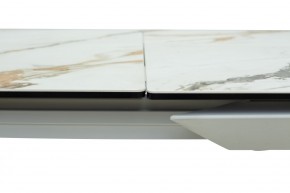 Стол CREMONA 160 KL-188 Контрастный мрамор / белый каркас, ®DISAUR в Южноуральске - yuzhnouralsk.ok-mebel.com | фото 5