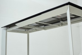 Стол CREMONA 180 KL-188 Контрастный мрамор матовый, итальянская керамика/ белый каркас, ®DISAUR в Южноуральске - yuzhnouralsk.ok-mebel.com | фото 8