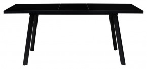 Стол ФИН 120 Черный, стекло/ Черный каркас М-City в Южноуральске - yuzhnouralsk.ok-mebel.com | фото 1