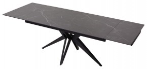 Стол FORIO 160 MATT BLACK MARBLE SOLID CERAMIC / BLACK, ®DISAUR в Южноуральске - yuzhnouralsk.ok-mebel.com | фото 5